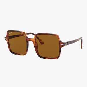 Ray-Ban Brown Tortoiseshell Square Sunglasses